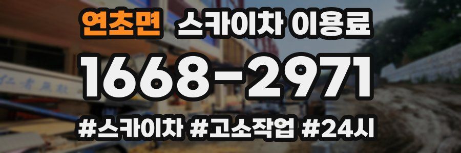 연초면 스카이차 이용료
