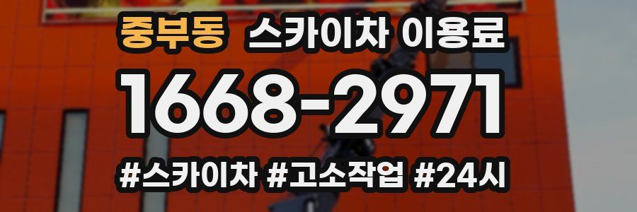 중부동 스카이차 이용료