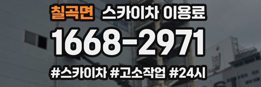 칠곡면 스카이차 이용료