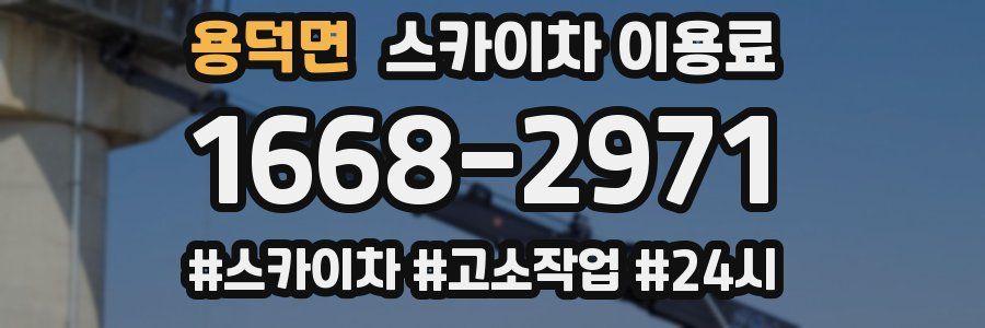 용덕면 스카이차 이용료