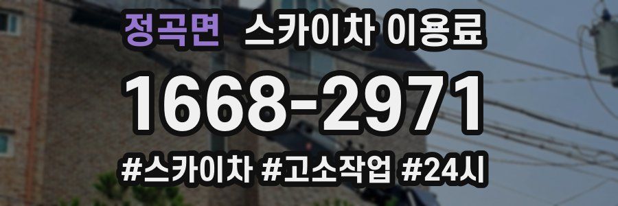 정곡면 스카이차 이용료