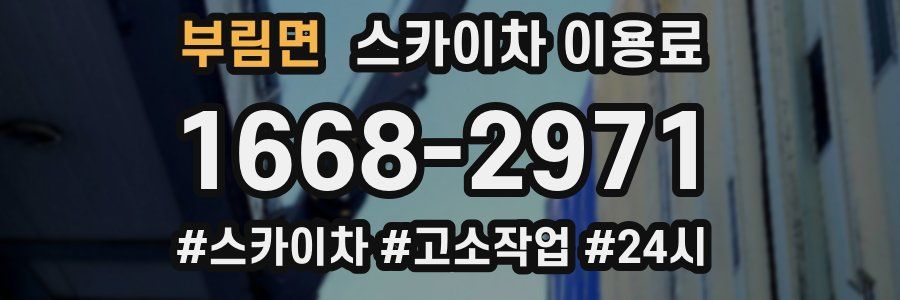부림면 스카이차 이용료