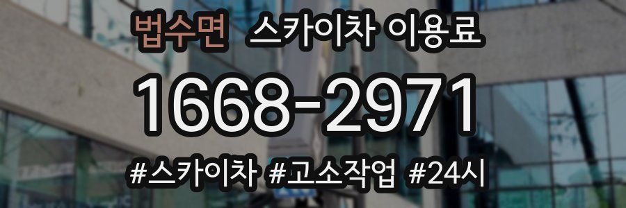 법수면 스카이차 이용료
