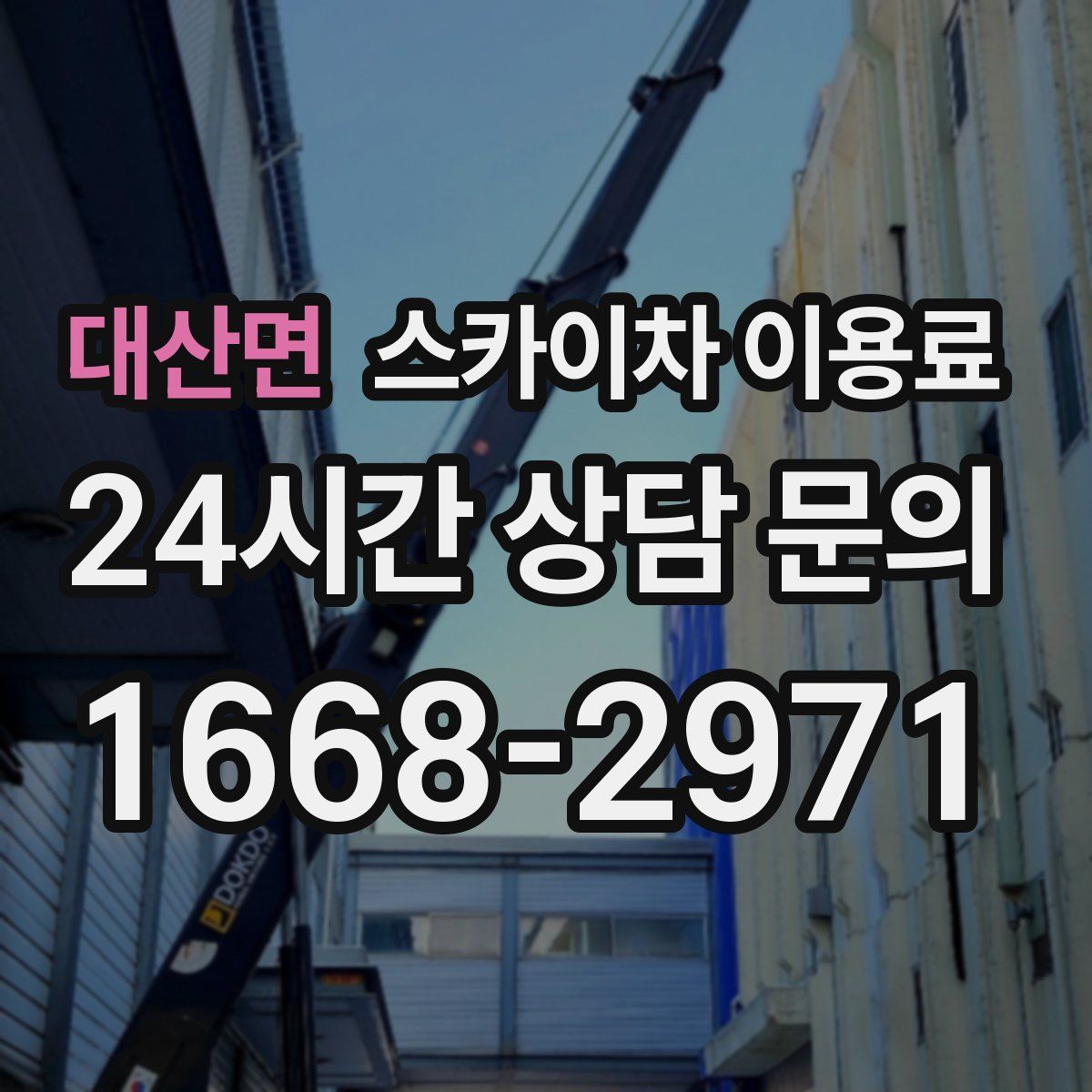 대산면 스카이차 이용료