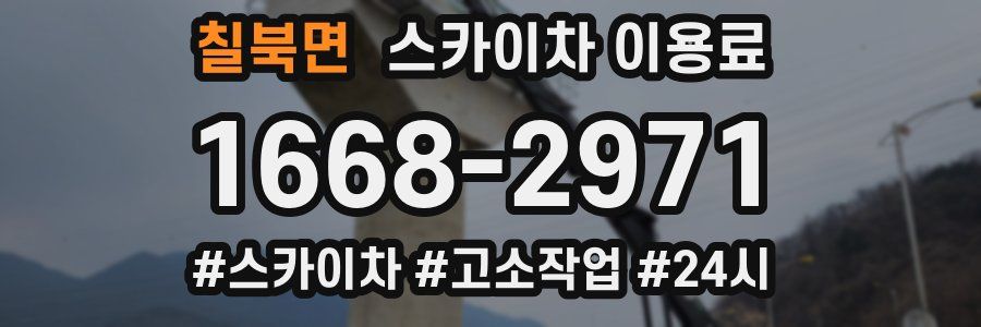 칠북면 스카이차 이용료