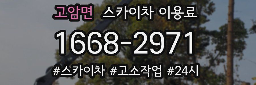 고암면 스카이차 이용료