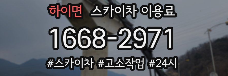 하이면 스카이차 이용료