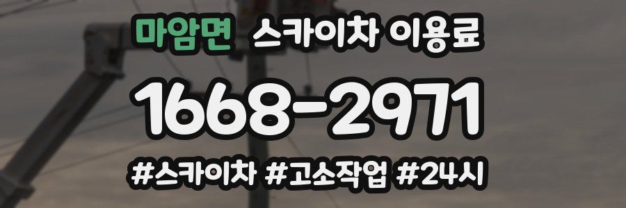마암면 스카이차 이용료