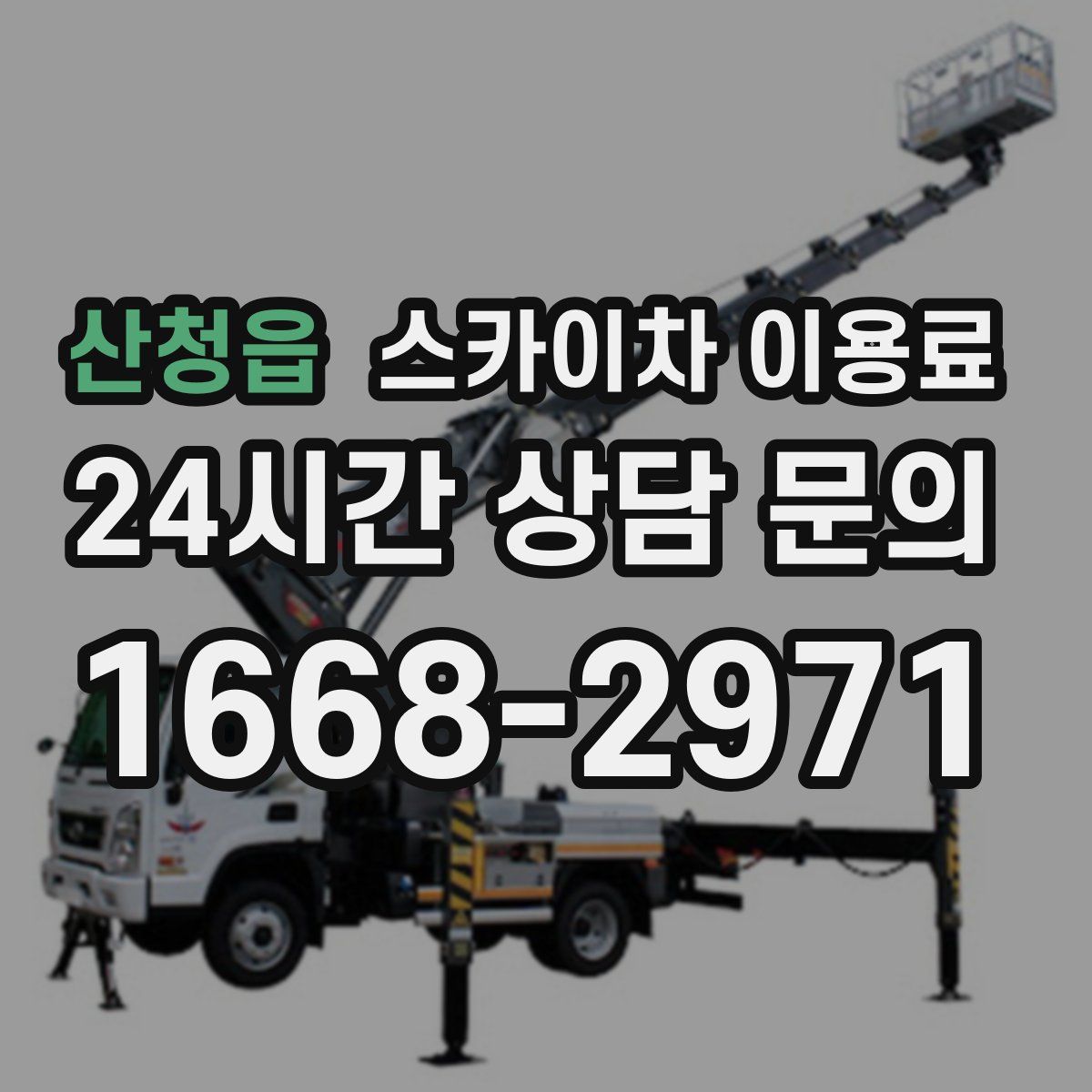 산청읍 스카이차 이용료