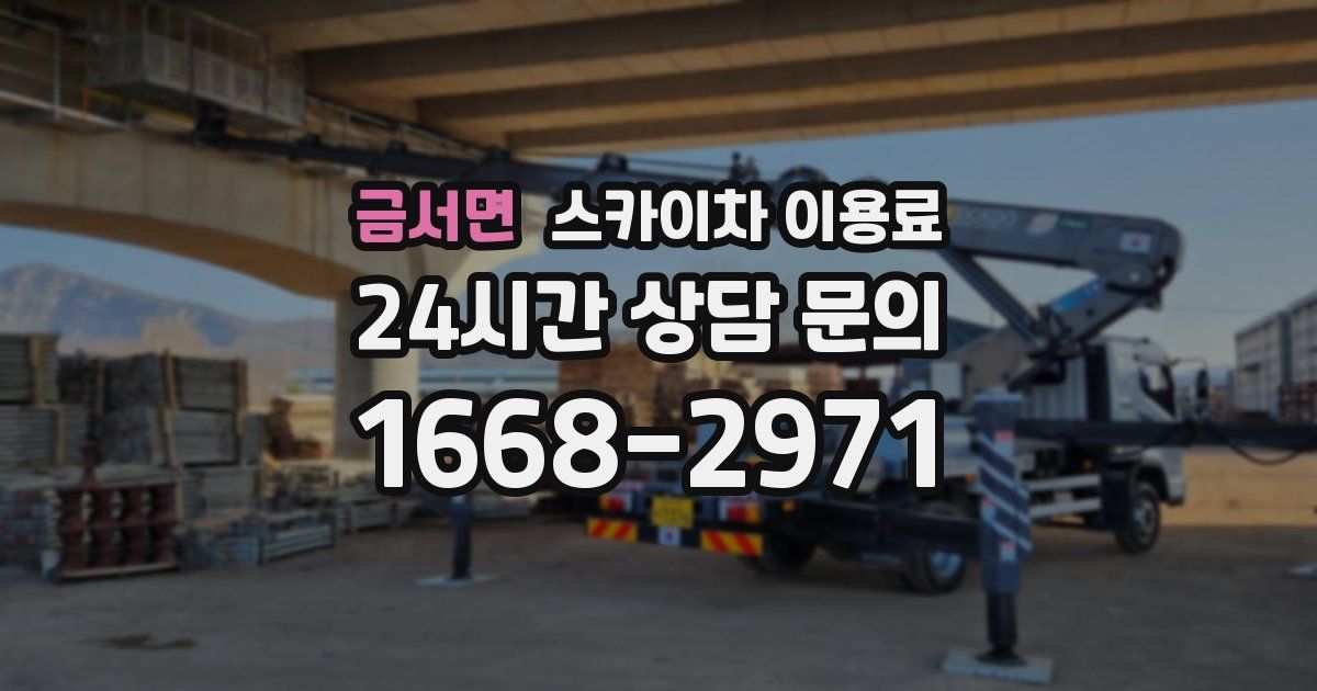 금서면 스카이차 이용료
