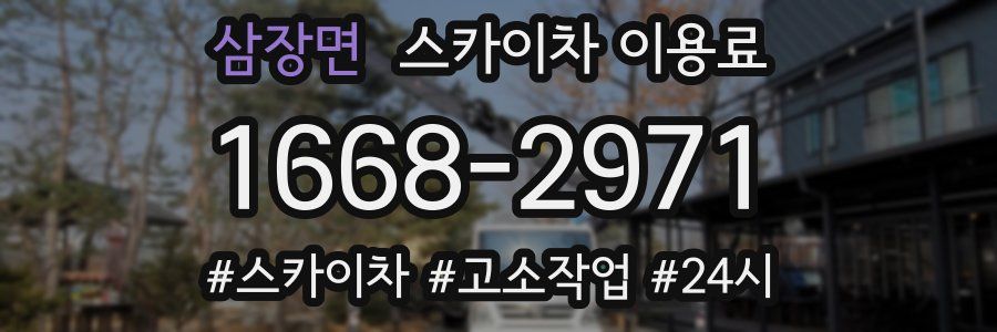삼장면 스카이차 이용료