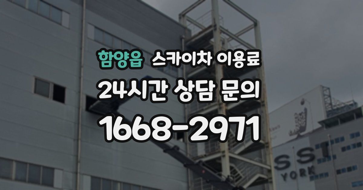 함양읍 스카이차 이용료