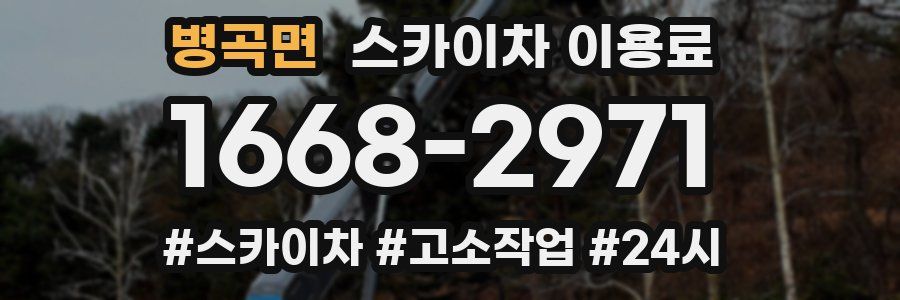 병곡면 스카이차 이용료