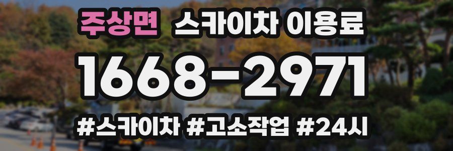 주상면 스카이차 이용료