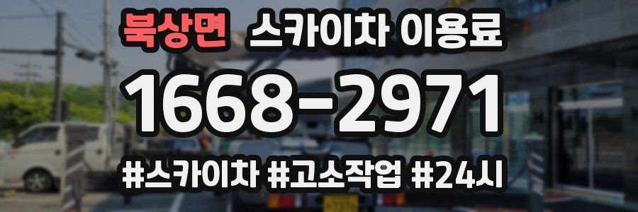 북상면 스카이차 이용료