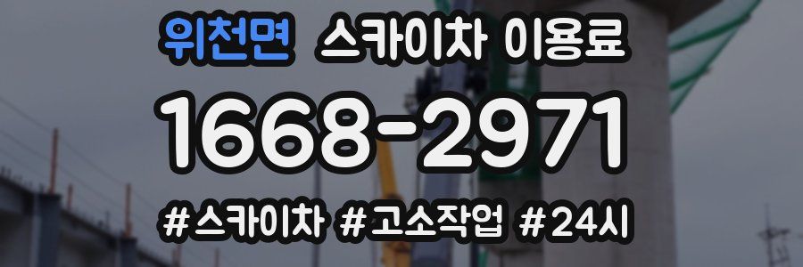 위천면 스카이차 이용료