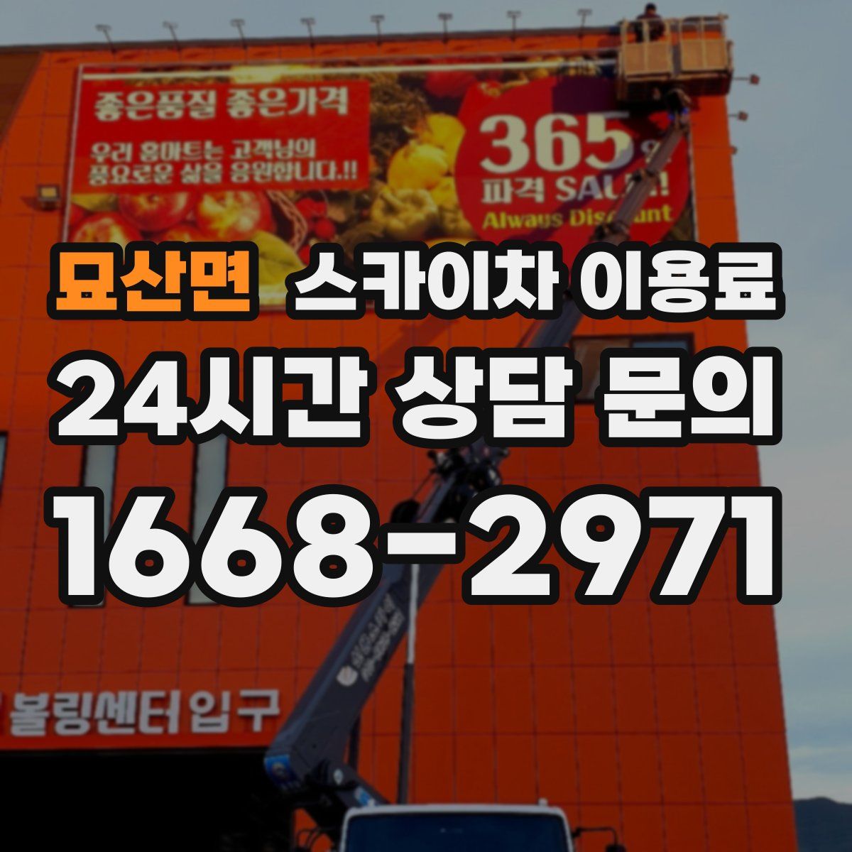 묘산면 스카이차 이용료