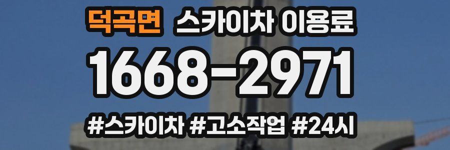 덕곡면 스카이차 이용료