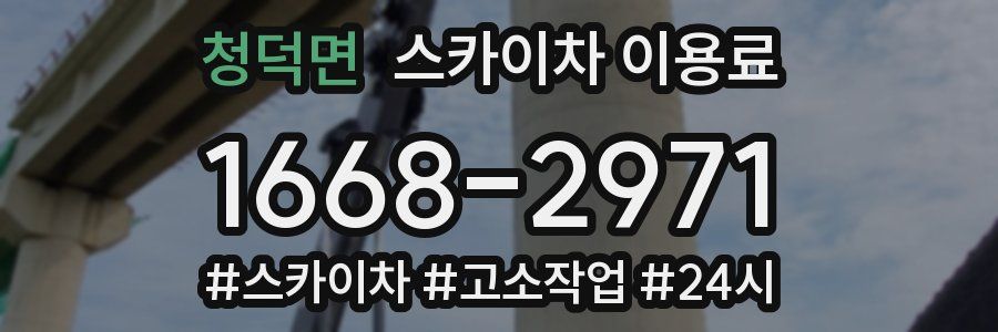청덕면 스카이차 이용료