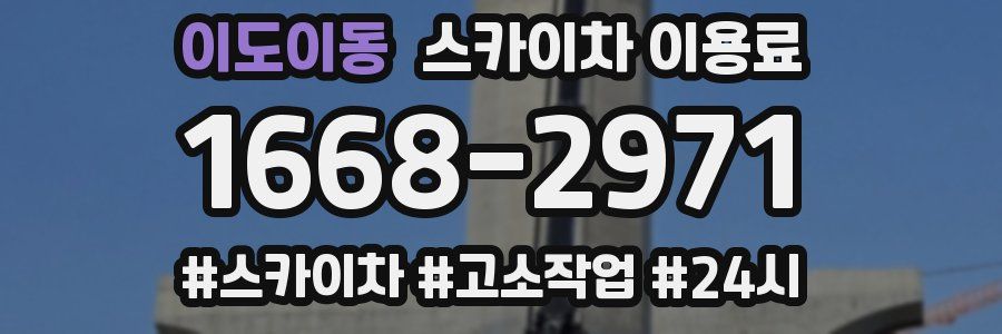 이도이동 스카이차 이용료