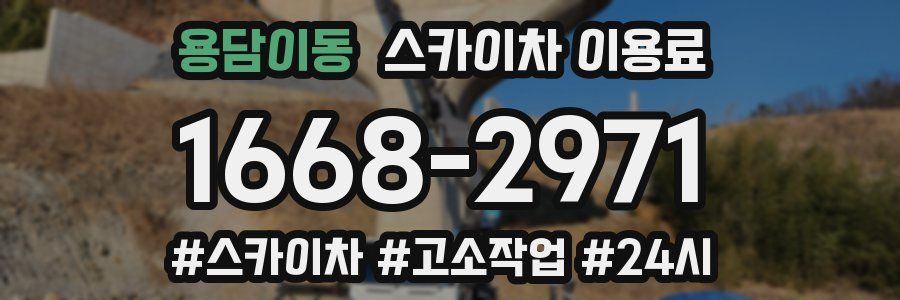 용담이동 스카이차 이용료