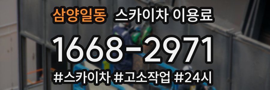 삼양일동 스카이차 이용료