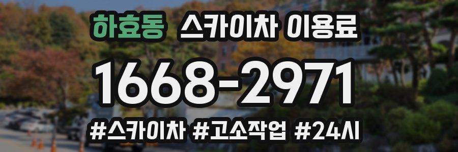 하효동 스카이차 이용료