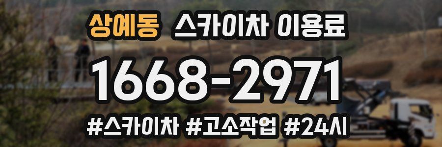 상예동 스카이차 이용료