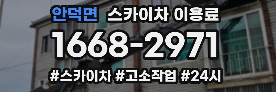 안덕면 스카이차 이용료