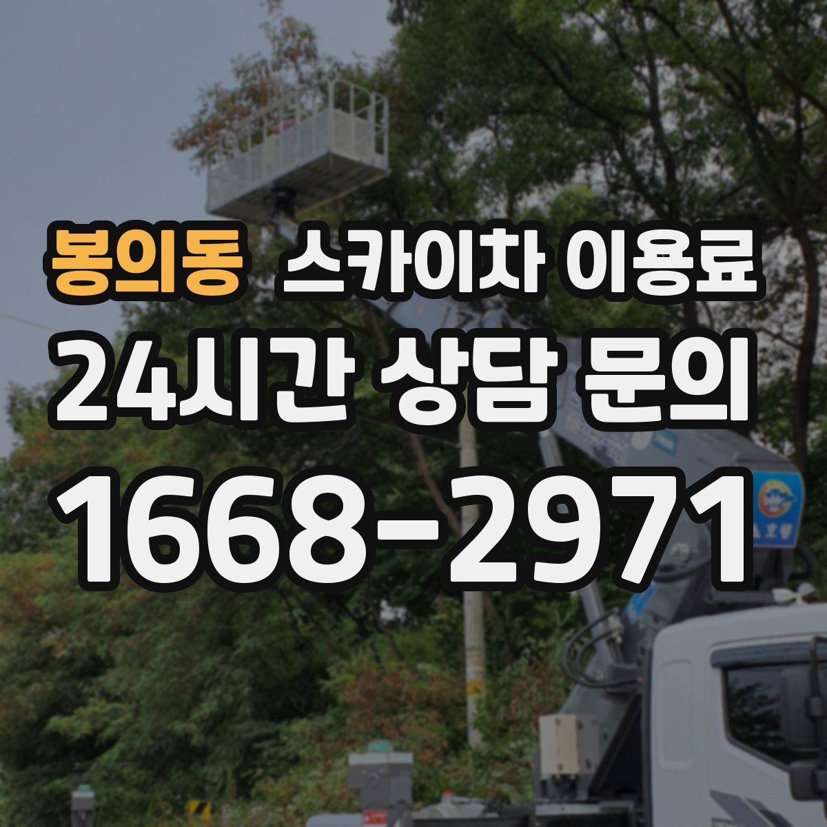 봉의동 스카이차 이용료