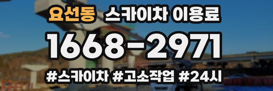 요선동 스카이차 이용료