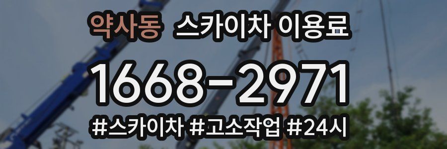 약사동 스카이차 이용료