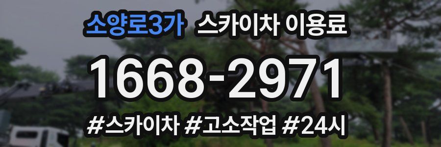 소양로3가 스카이차 이용료