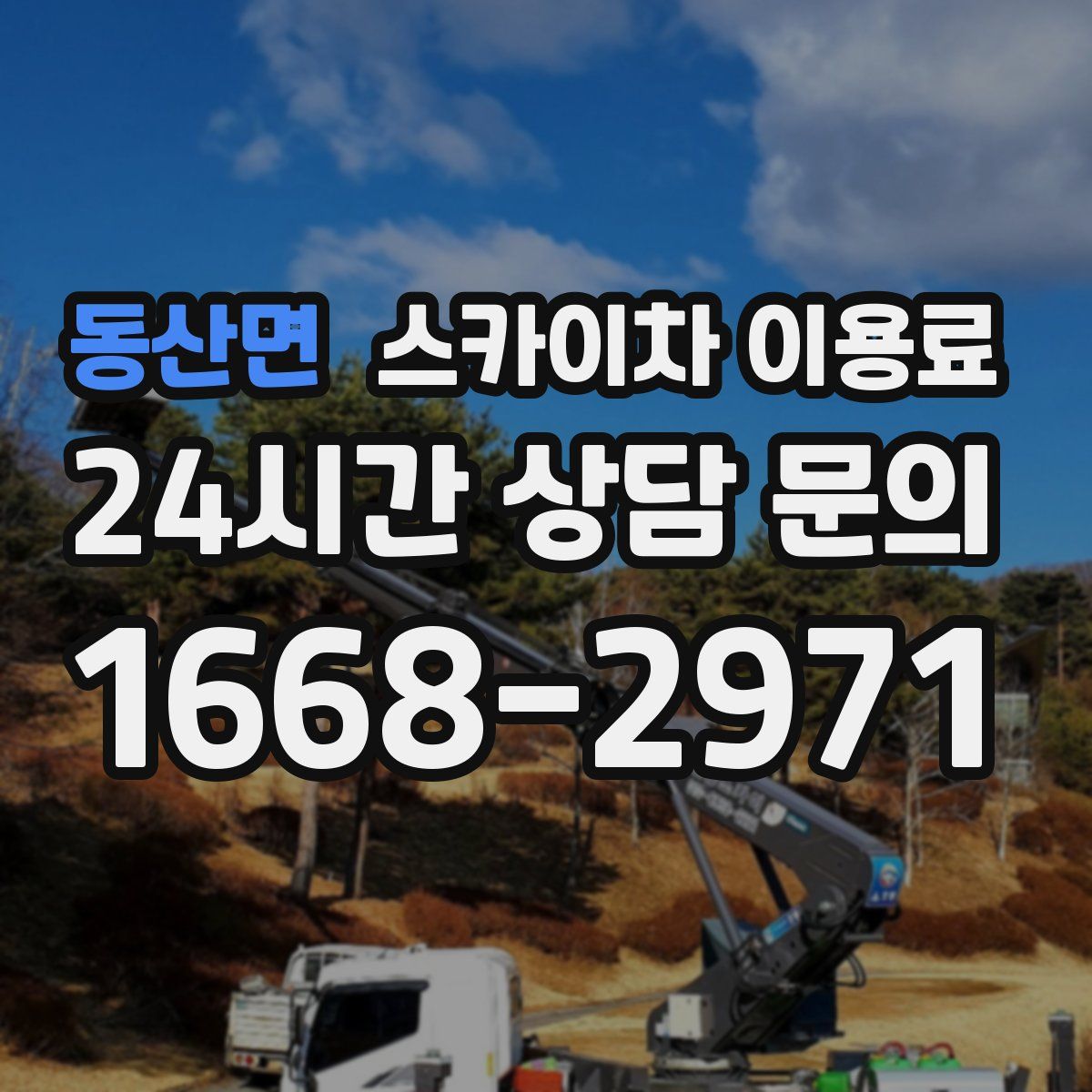 동산면 스카이차 이용료