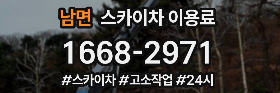 남면 스카이차 이용료