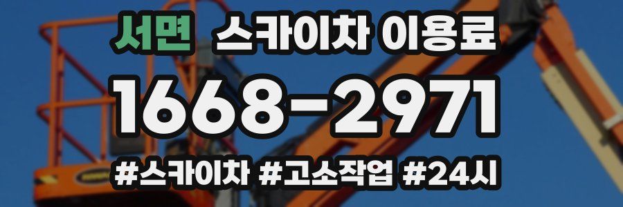 서면 스카이차 이용료