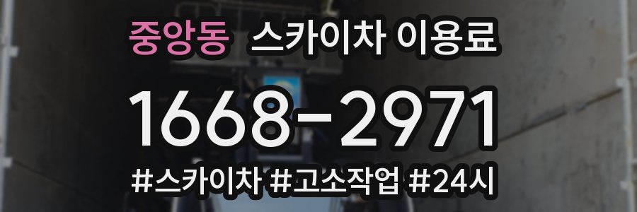 중앙동 스카이차 이용료