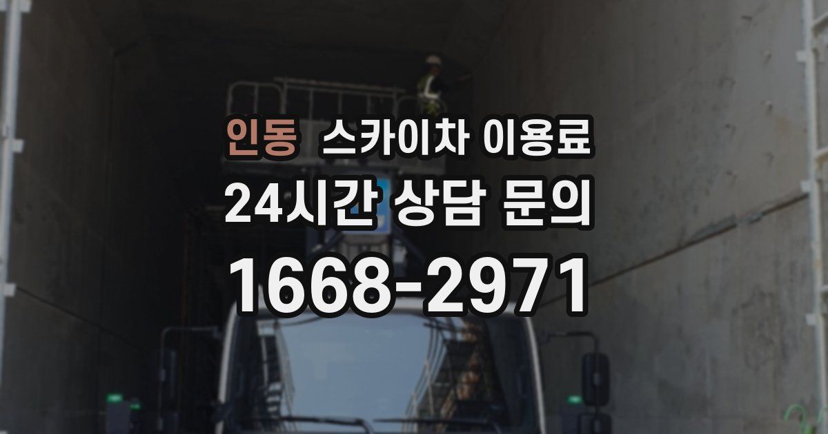 인동 스카이차 이용료