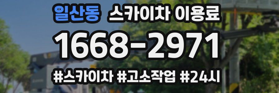일산동 스카이차 이용료