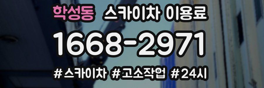 학성동 스카이차 이용료