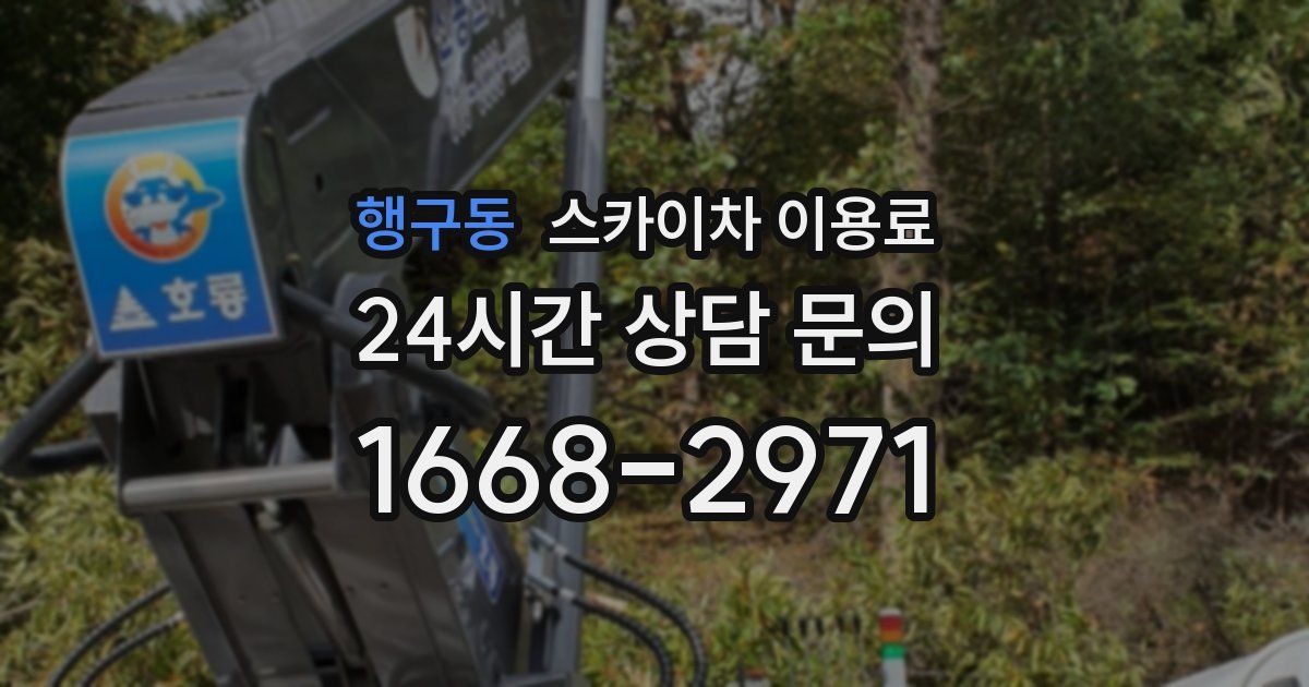 행구동 스카이차 이용료