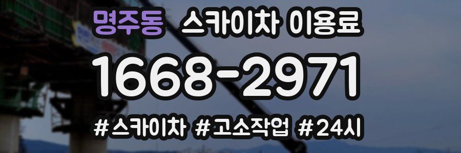 명주동 스카이차 이용료