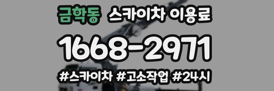 금학동 스카이차 이용료
