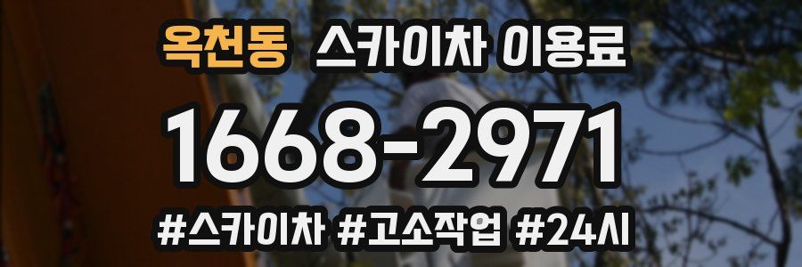 옥천동 스카이차 이용료