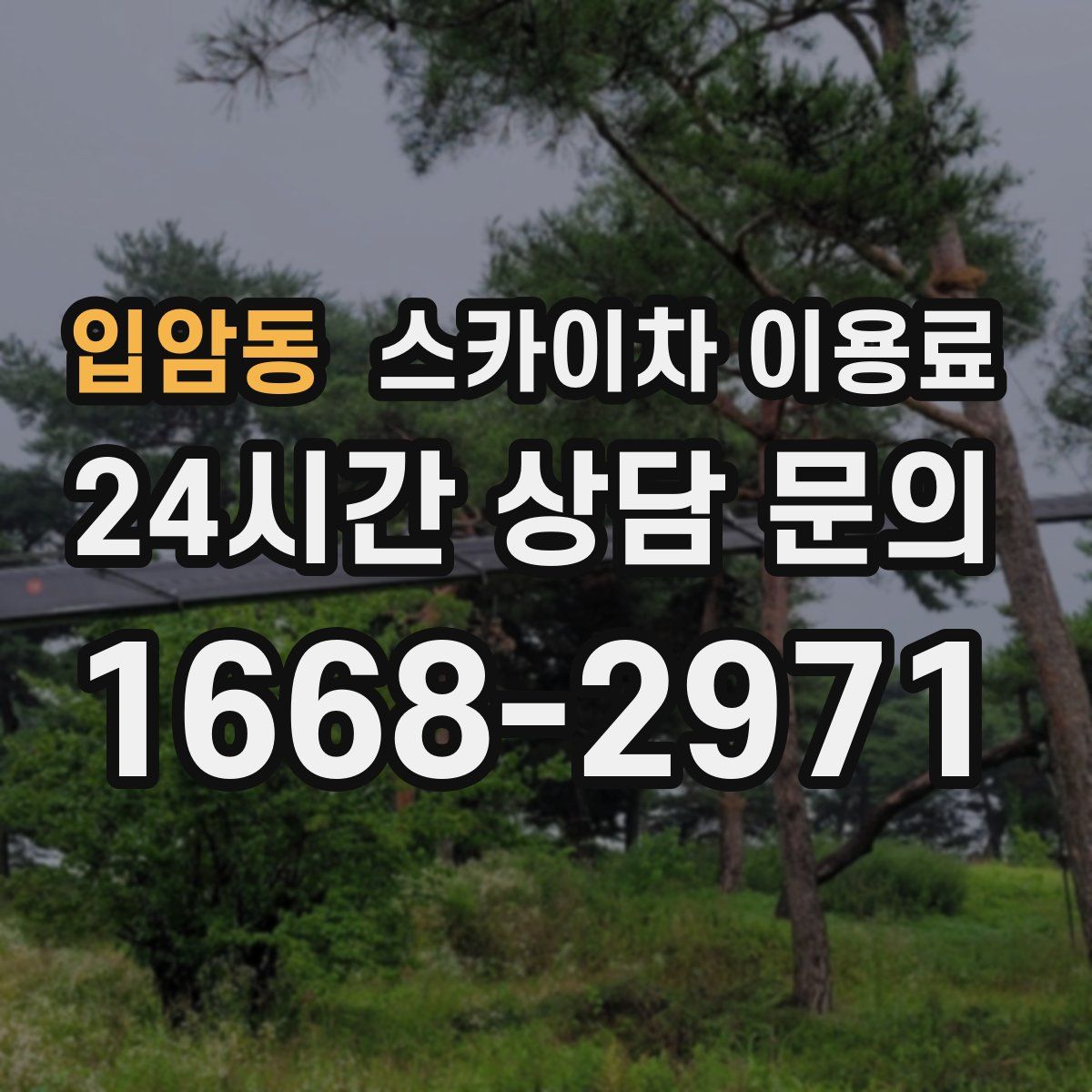 입암동 스카이차 이용료