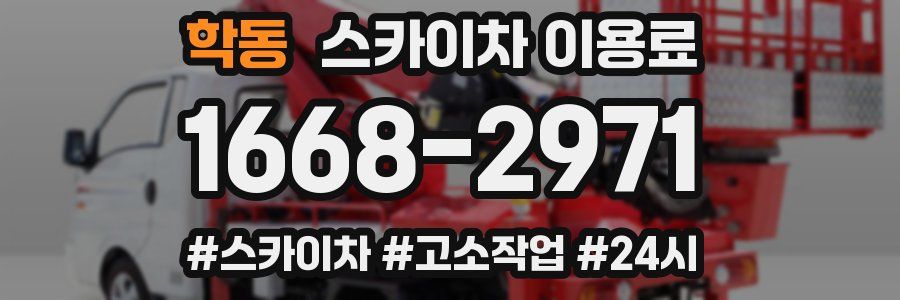 학동 스카이차 이용료