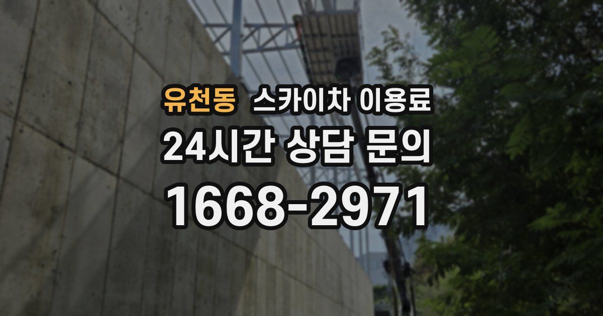 유천동 스카이차 이용료