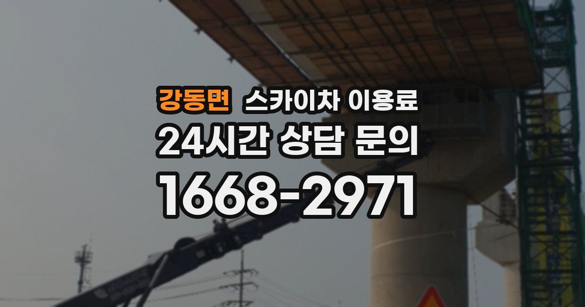 강동면 스카이차 이용료