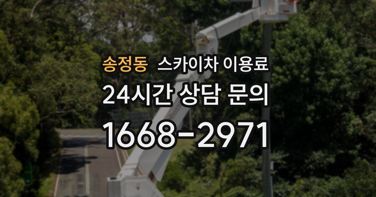 송정동 스카이차 이용료