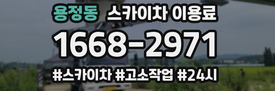 용정동 스카이차 이용료